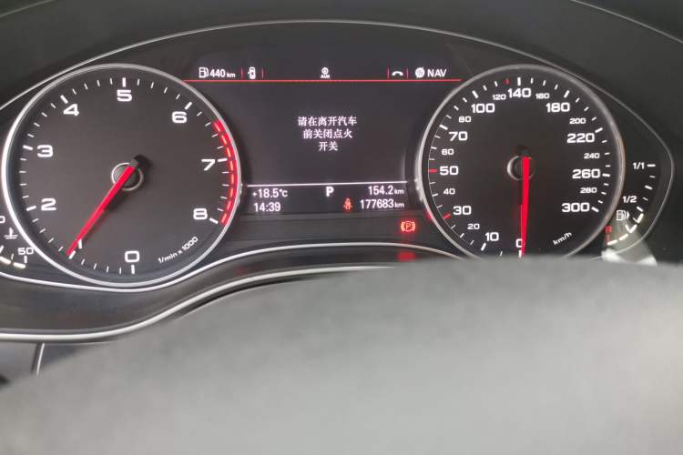 Used Audi A6L 2015 30 FSI Millionth Anniversary Comfort Model Odometer Close Up