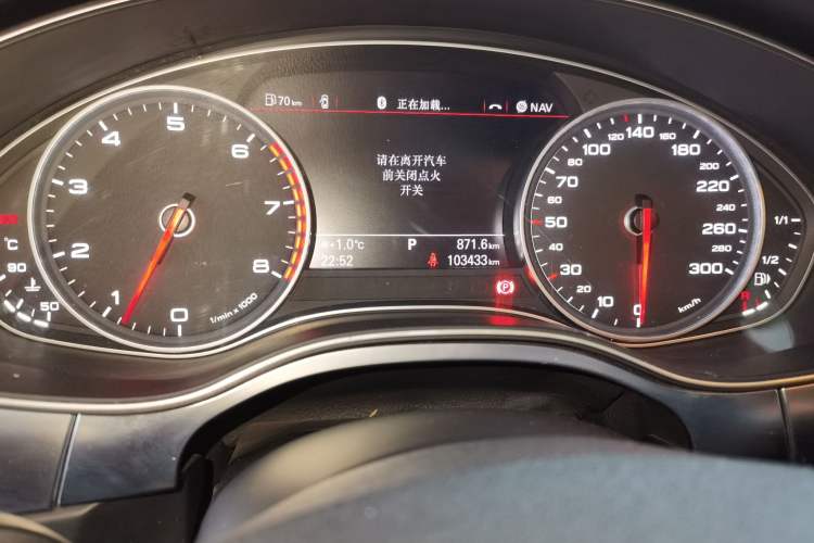 Used Audi A6L 2015 TFSI Millionth Anniversary Intelligent Model Odometer Close Up