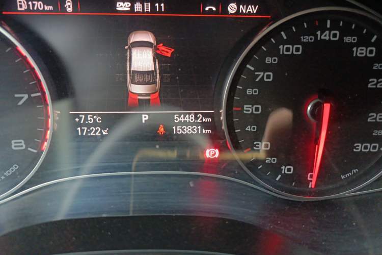 Used Audi A6L 2015 TFSI Millionth Anniversary Intelligent Model Odometer Close Up