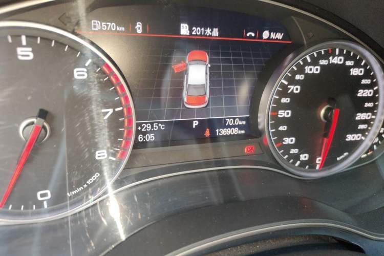 Used Audi A6L 2015 TFSI Millionth Anniversary Intelligent Model Odometer Close Up