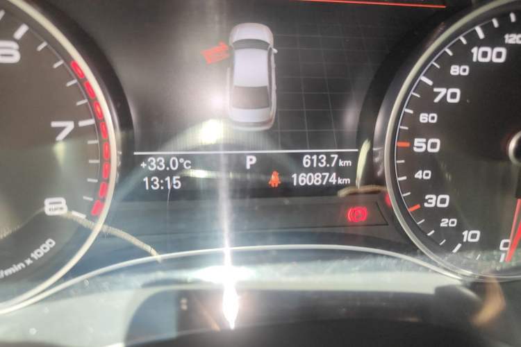 Used Audi A6L 2015 30 FSI Millionth Anniversary Comfort Model Odometer Close Up