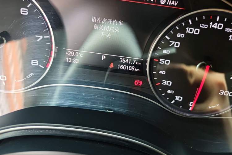 Used Audi A6L 2015 30 FSI Millionth Anniversary Comfort Model Odometer Close Up