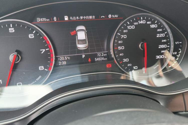 Used Audi A6L 2015 30 FSI Millionth Anniversary Comfort Model Odometer Close Up