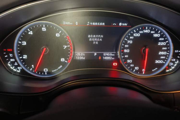Used Audi A6L 2015 30 FSI Millionth Anniversary Comfort Model Odometer Close Up
