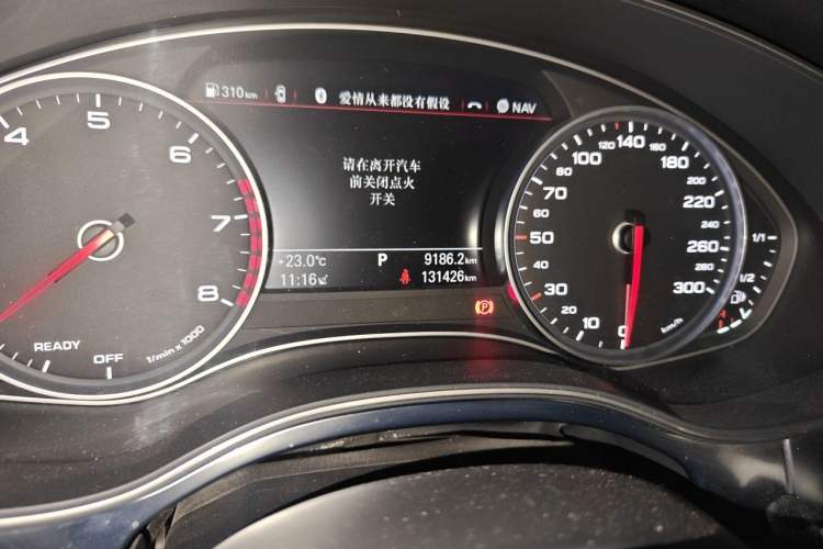 Used Audi A6L 2016 TFSI Sport Edition Odometer Close Up