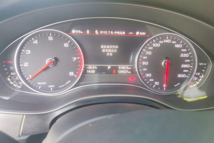 Used Audi A6L 2016 TFSI Technology Edition Odometer Close Up