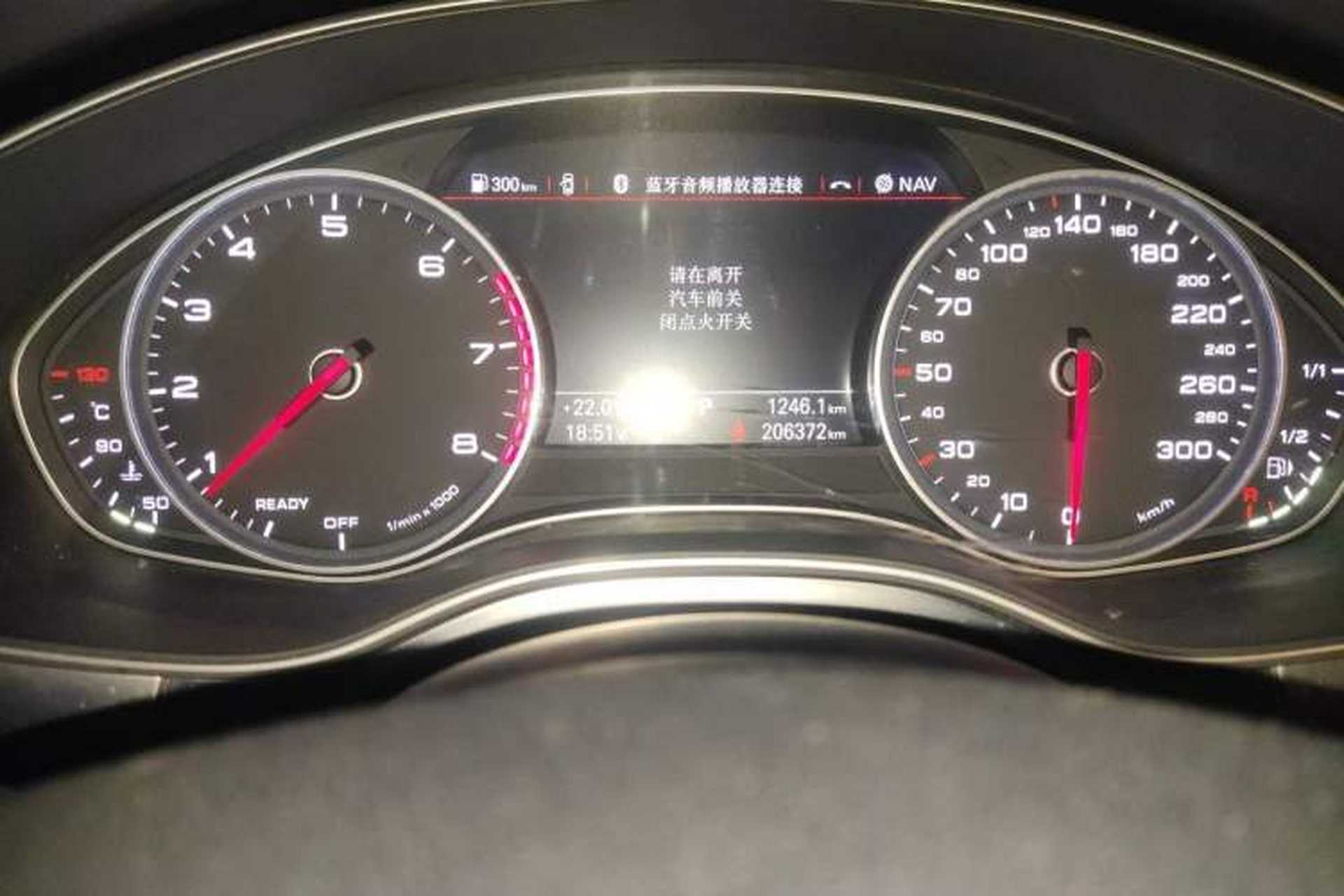 Used Audi A6L 2016 30 FSI Comfort Version Odometer Close Up