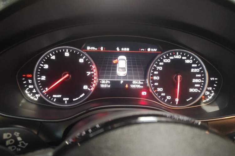 Used Audi A6L 2016 TFSI Sport Edition Odometer Close Up