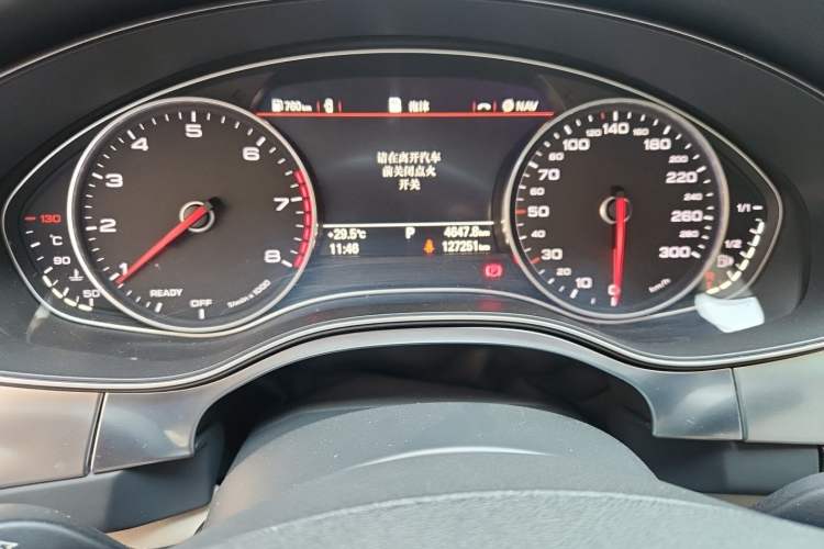 Used Audi A6L 2016 TFSI Comfort Model Odometer Close Up