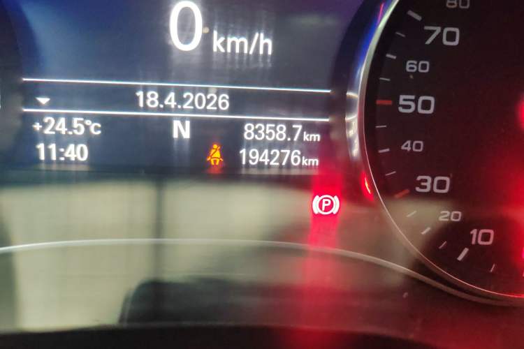 Used Audi A6L 2016 TFSI Technology Edition Odometer Close Up