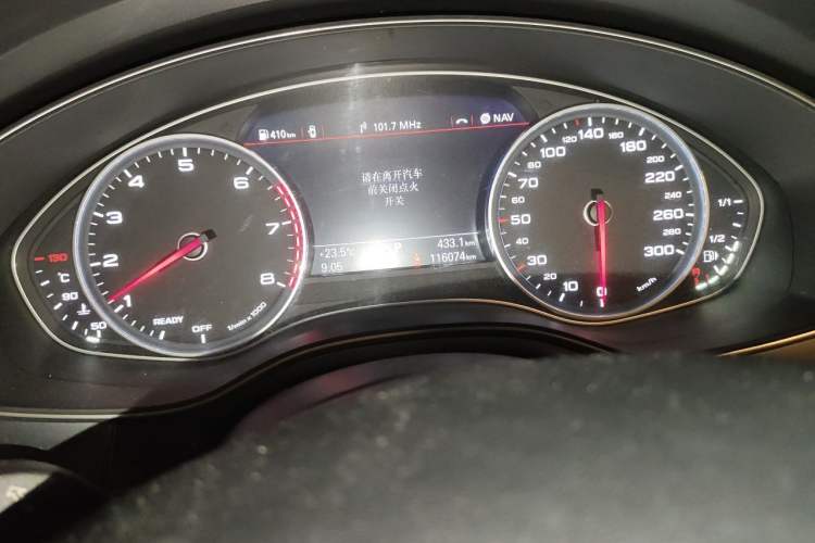 Used Audi A6L 2016 30 FSI Technology Model Odometer Close Up