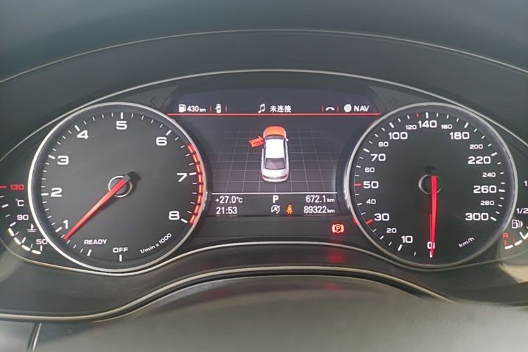 Used Audi A6L 2016 30 FSI Technology Model Odometer Close Up