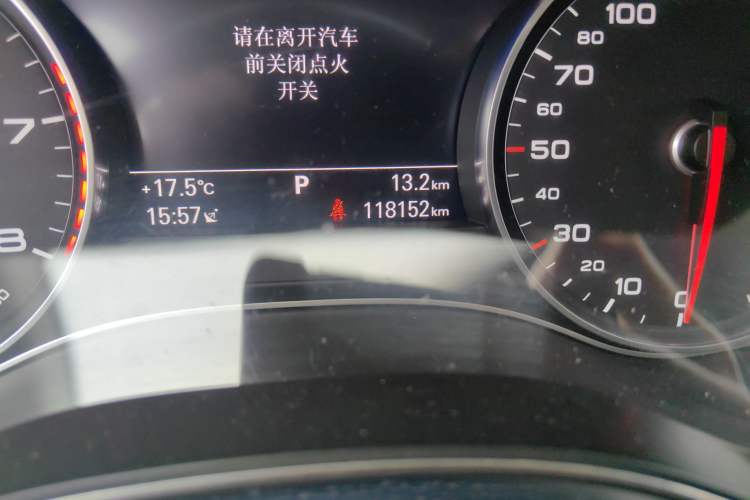 Used Audi A6L 2016 TFSI Technology Edition Odometer Close Up