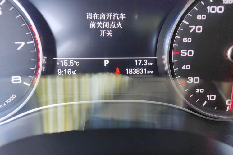 Used Audi A6L 2016 TFSI Technology Edition Odometer Close Up