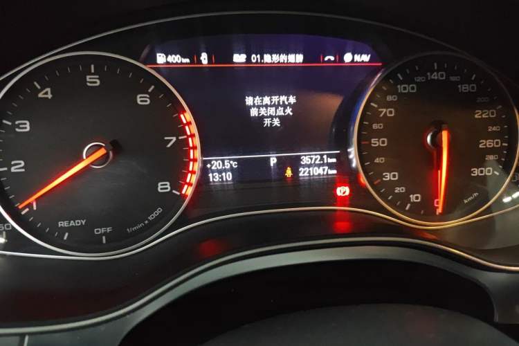 Used Audi A6L 2016 TFSI Technology Edition Odometer Close Up