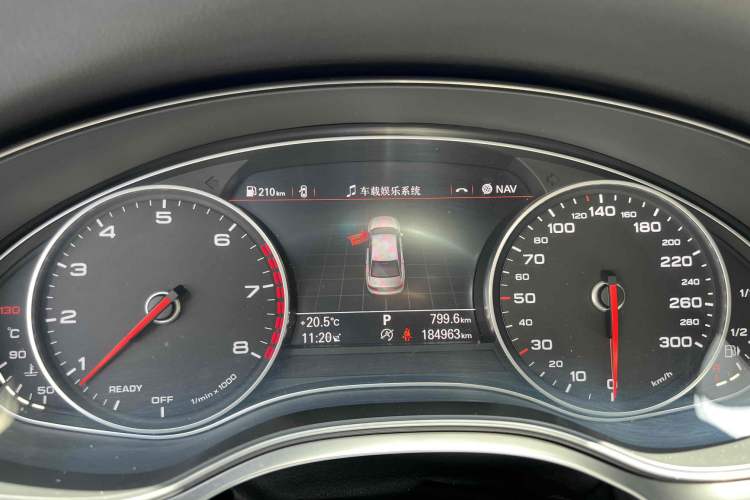 Used Audi A6L 2016 30 FSI Technology Model Odometer Close Up