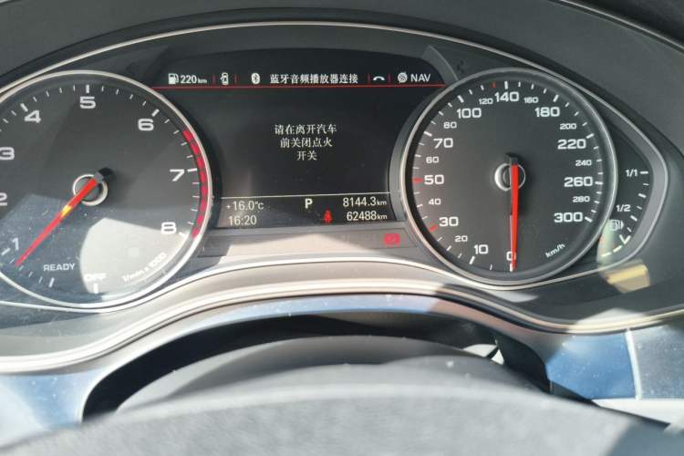 Used Audi A6L 2016 30 FSI Technology Model Odometer Close Up
