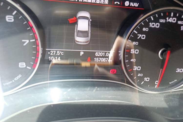 Used Audi A6L 2016 45 TFSI quattro Sport Edition Odometer Close Up