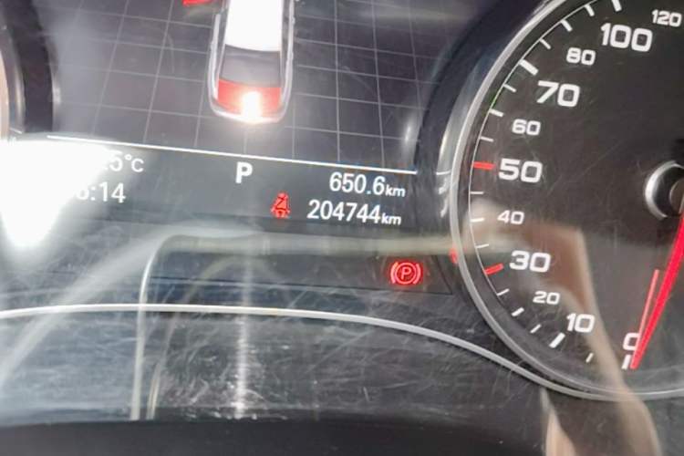 Used Audi A6L 2016 50 TFSI quattro Luxury Edition Odometer Close Up