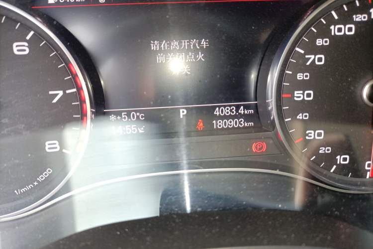 Used Audi A6L 2016 TFSI Sport Edition Odometer Close Up