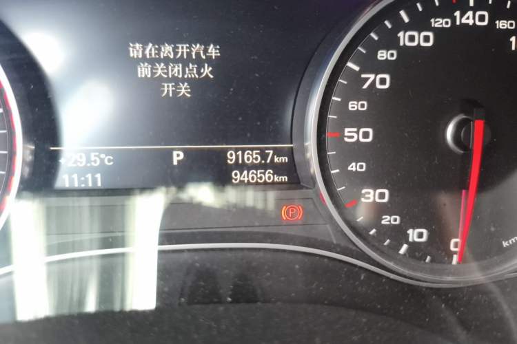 Used Audi A6L 2016 45 TFSI quattro Sport Edition Odometer Close Up