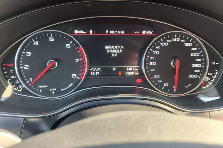 Used Audi A6L 2016 50 TFSI quattro Luxury Edition Odometer Close Up