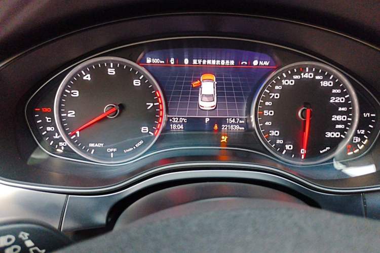 Used Audi A6L 2016 TFSI Technology Edition Odometer Close Up