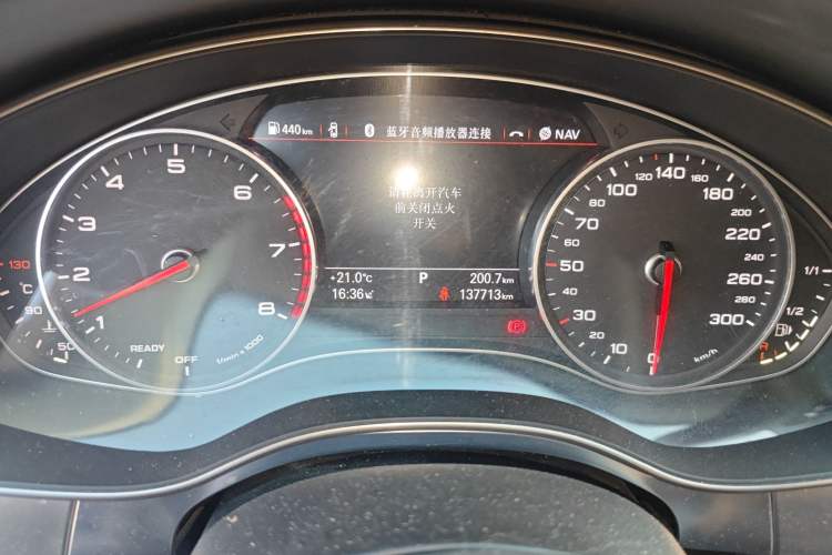 Used Audi A6L 2016 45 TFSI quattro Sport Edition Odometer Close Up