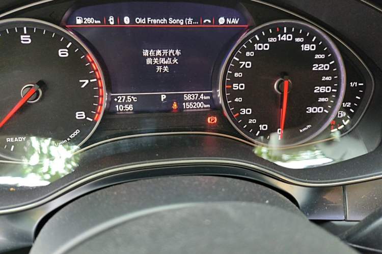 Used Audi A6L 2016 45 TFSI quattro Sport Edition Odometer Close Up