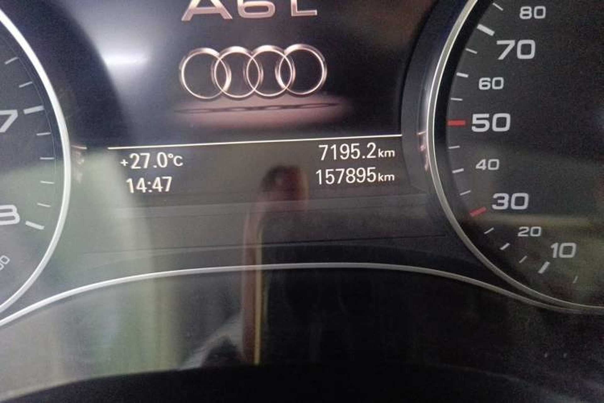 Used Audi A6L 2016 TFSI Technology Edition Odometer Close Up