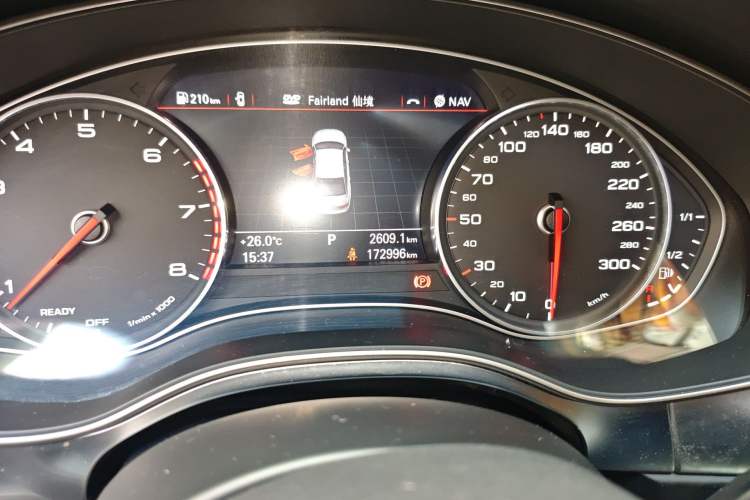 Used Audi A6L 2016 30 FSI Special Edition Odometer Close Up