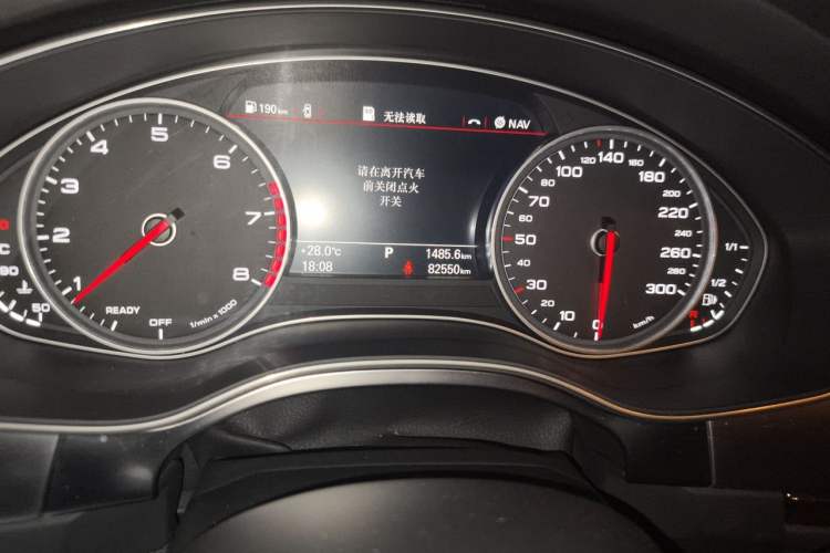 Used Audi A6L 2016 TFSI Technology Edition Odometer Close Up