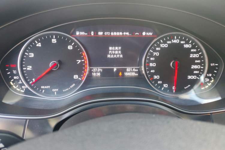 Used Audi A6L 2016 TFSI Technology Edition Odometer Close Up