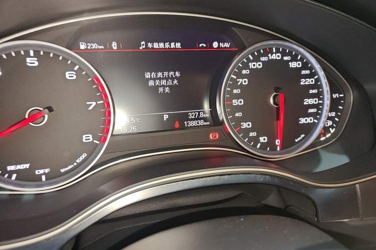 Used Audi A6L 2016 45 TFSI quattro Sport Edition Odometer Close Up