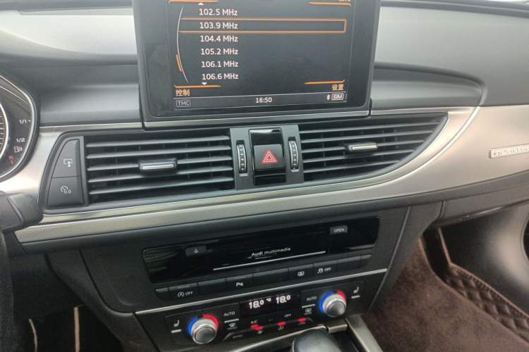 Used Audi A6L 2017 45 TFSI quattro Sport Edition Audio And AC Panel