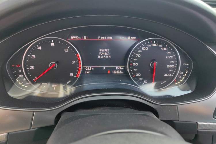Used Audi A6L 2017 TFSI Technology Edition Odometer Close Up