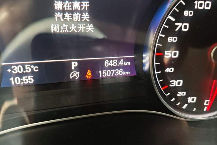 Used Audi A6L 2017 TFSI Technology Edition Odometer Close Up