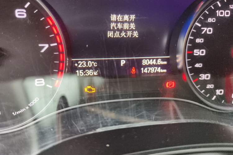 Used Audi A6L 2017 45 TFSI quattro Sport Edition Odometer Close Up