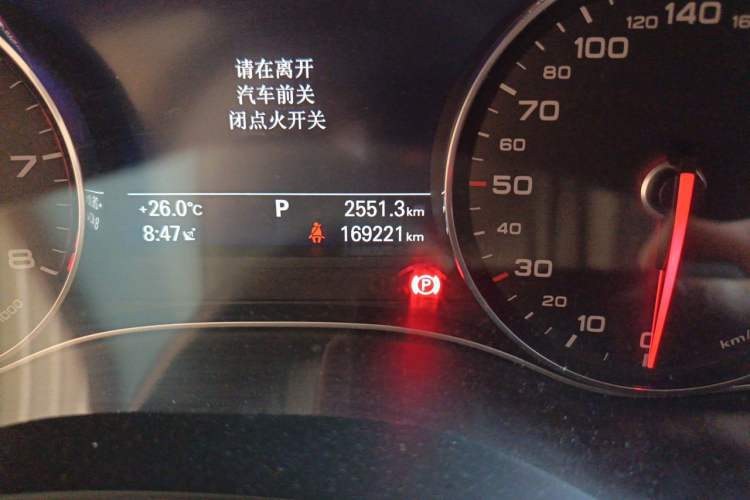 Used Audi A6L 2017 TFSI Technology Edition Odometer Close Up