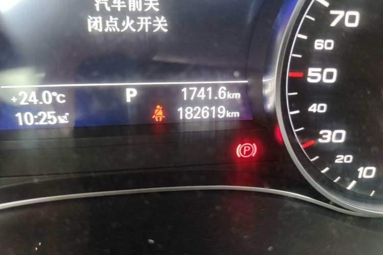 Used Audi A6L 2017 30 FSI Technology Model Odometer Close Up