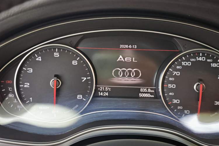 Used Audi A6L 2017 30 FSI Comfort Model Odometer Close Up