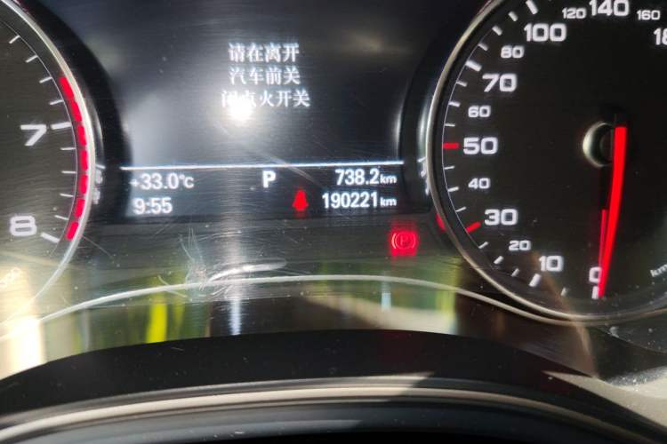Used Audi A6L 2017 TFSI Technology Edition Odometer Close Up