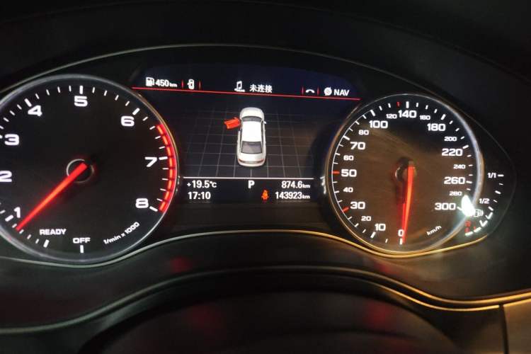 Used Audi A6L 2017 30 FSI Comfort Model Odometer Close Up