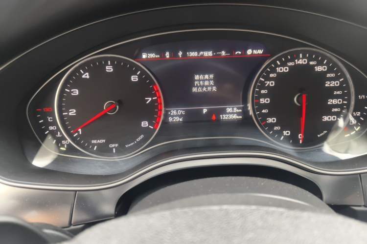 Used Audi A6L 2017 TFSI Technology Edition Odometer Close Up