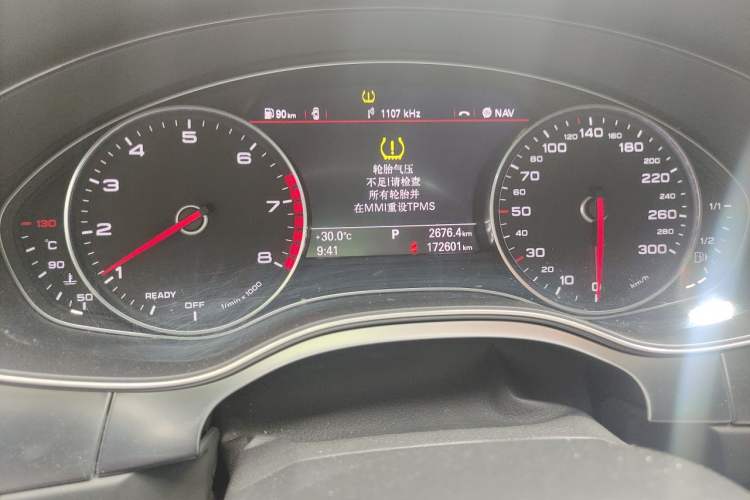 Used Audi A6L 2017 TFSI Technology Edition Odometer Close Up