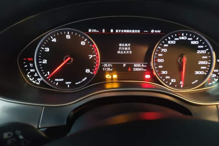 Used Audi A6L 2017 30 FSI Comfort Model Odometer Close Up
