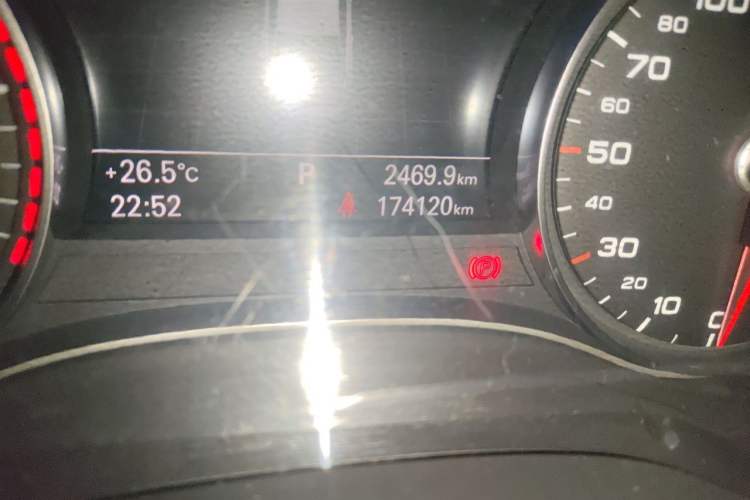 Used Audi A6L 2017 TFSI Technology Edition Odometer Close Up