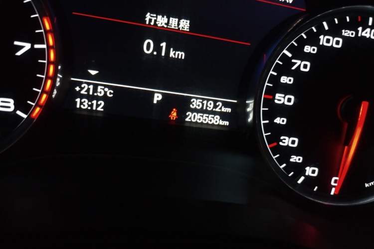 Used Audi A6L 2017 TFSI Technology Edition Odometer Close Up