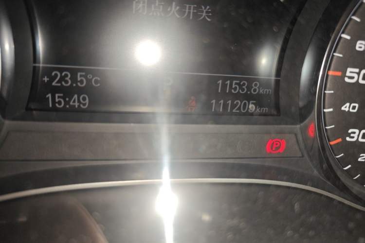Used Audi A6L 2017 TFSI Technology Edition Odometer Close Up