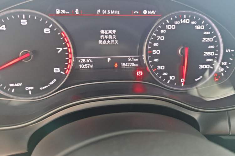 Used Audi A6L 2017 45 TFSI quattro Sport Edition Odometer Close Up